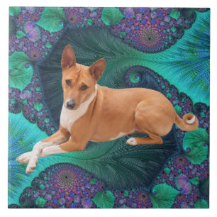 Basenji-Hund Fliese