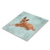 Basenji-Hund Fliese (Seite)