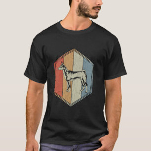 Basenji Hund mit gestörtem Design Retro Basenji D T-Shirt