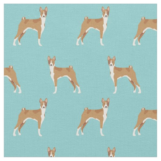 Basenji-Hund Stoff (Nahaufnahme)