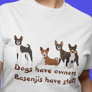 Basenji-Hunde Lustige Hunde haben Besitzer T-Shirt