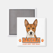 🐾 Basenji-Hundefan-Geschenk🐾 Magnet (Vorderseite/Rückseite)