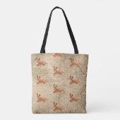 Basenji-Hundekarte Hintergrund Tasche (Rückseite)
