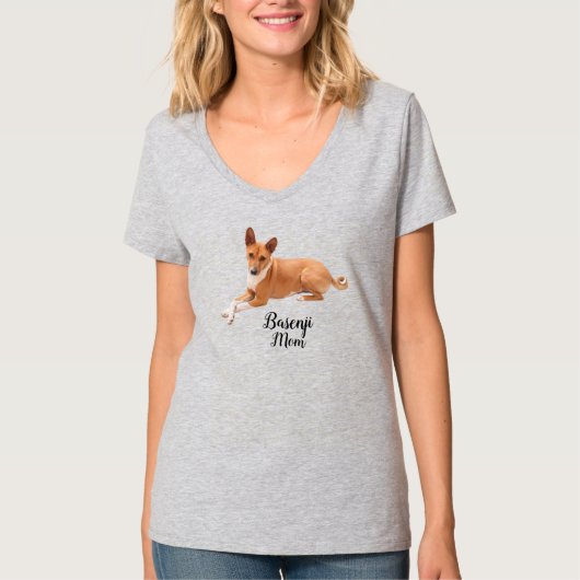 Basenji-Hundemutter T-Shirt (Vorderseite)