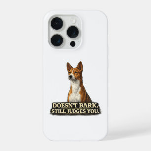 Basenji-Hundeshirt – Bellt nicht, beurteilt dich t iPhone 15 Pro Hülle