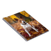 Basenji im Herbst Leaves Fall Inspiriert Notizblock (Rechte Seite)