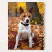 Basenji im Herbst Leaves Fall Inspiriert Planer (Rückseite)