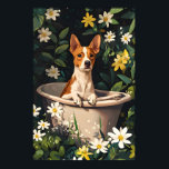 Basenji In Bathtub Poster, Funny Dog Poster<br><div class="desc">Basenji In Bathtub Poster, Funny Dog Poster, Basenji Bathroom Print, Basenji Bath Poster, Pet Poster, Dog Bathroom Wall Art, Funny Dog Print funny bathroom decor, bathroom wall art, funny animal print, toilet humor decor, dog on toilet, are you pooping, toilet paper hat, whimsical wall art, animal bathroom art, printable wall...</div>