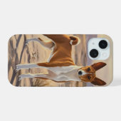 Basenji iPhone 15 Hülle (Rückseite (Horizontal))