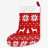 Basenji Kleiner Weihnachtsstrumpf (Rückseite)