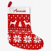 Basenji Kleiner Weihnachtsstrumpf (Vorderseite)