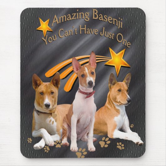 Basenji können Sie gerade ein Mousepad nicht haben (Vorne)