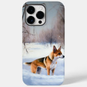 Basenji lassen es Schnee Weihnachten Case-Mate iPhone Hülle (Rückseite)