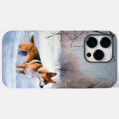 Basenji lassen es Schnee Weihnachten Case-Mate iPhone Hülle (Rückseite (Horizontal))