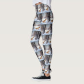 Basenji lassen es Schnee Weihnachten Leggings (Links)