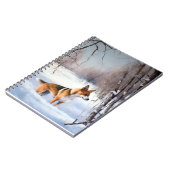 Basenji lassen es Schnee Weihnachten Notizblock (Linke Seite)