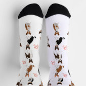 Basenji Liebe Hound Breed Fun Muster Socken (Oben)