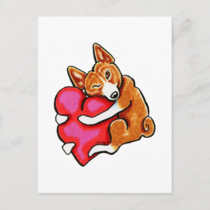 Basenji-Liebe Postkarte