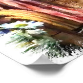 Basenji Liebhaber Kunst drucken Poster (Ecke)