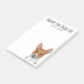 Basenji Lover Post-it Klebezettel (angewinkelt)
