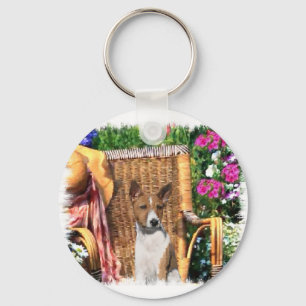 Basenji Lovers Kunstschätze Schlüsselanhänger