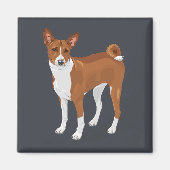 Basenji Magnet (Vorne)