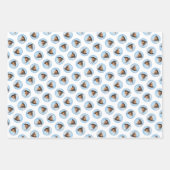 Basenji Malerei Kastanienrot Bindle Niedlicher Hun Geschenkpapier Set (Vorderseite 2)