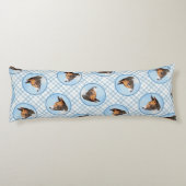 Basenji Malerei Kastanienrot Bindle Niedlicher Hun Seitenschläferkissen (Rückseite)