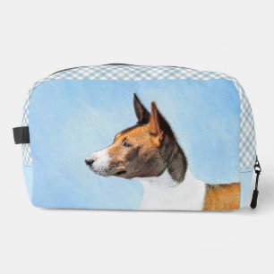 Basenji Malerei Kastanienrot gestromt Süße Hunde K Waschbeutel