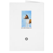Basenji Malerei - Niedliche Originalkunst (Hinten)