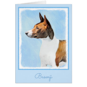 Basenji Malerei - Niedliche Originalkunst