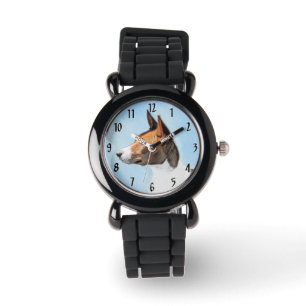 Basenji Malerei - Niedliche Originalkunst Armbanduhr