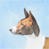 Basenji Malerei - Niedliche Originalkunst Aufkleber (Vorderseite)