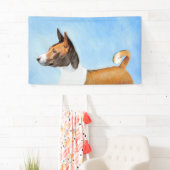 Basenji Malerei - Niedliche Originalkunst Banner (Insitu)