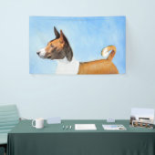 Basenji Malerei - Niedliche Originalkunst Banner (Messeveranstaltung)