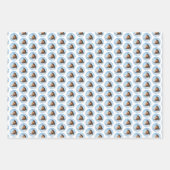 Basenji Malerei - Niedliche Originalkunst Geschenkpapier Set (Vorderseite 2)