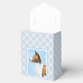 Basenji Malerei - Niedliche Originalkunst Geschenkschachtel (Geöffnet)