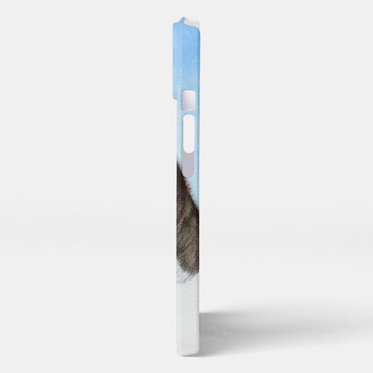 Basenji Malerei - Niedliche Originalkunst iPhone Hülle (Linke Seite)