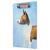 Basenji Malerei - Niedliche Originalkunst Klemmbrett (Links)