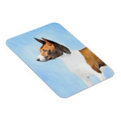 Basenji Malerei - Niedliche Originalkunst Magnet (Rechte Seite)