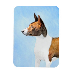 Basenji Malerei - Niedliche Originalkunst Magnet