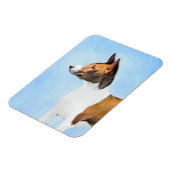 Basenji Malerei - Niedliche Originalkunst Magnet (Linke Seite)