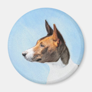 Basenji Malerei - Niedliche Originalkunst Magnet