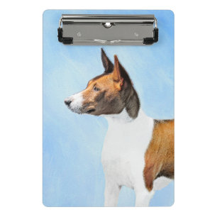 Basenji Malerei - Niedliche Originalkunst Mini Klemmbrett