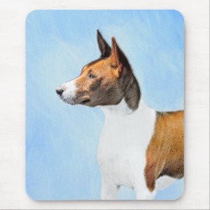 Basenji Malerei - Niedliche Originalkunst Mousepad