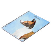 Basenji Malerei - Niedliche Originalkunst Notizblock (Linke Seite)