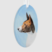 Basenji Malerei - Niedliche Originalkunst Ornament (Vorderseite)