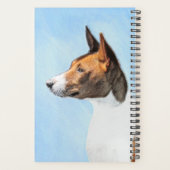 Basenji Malerei - Niedliche Originalkunst Planer (Rückseite)