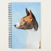 Basenji Malerei - Niedliche Originalkunst Planer (Vorderseite)