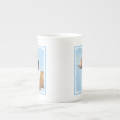 Basenji Malerei - Niedliche Originalkunst Porzellantasse (Vorderseite)